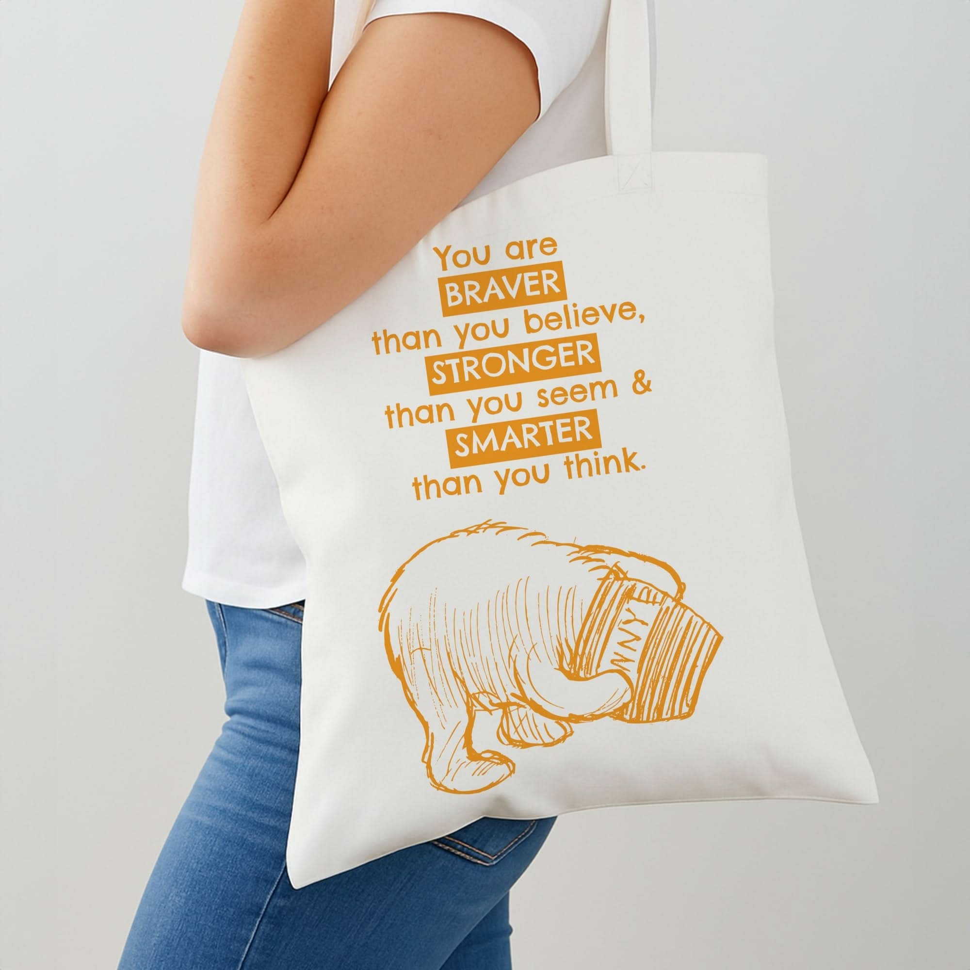 You Are Braver Shoulder Bag