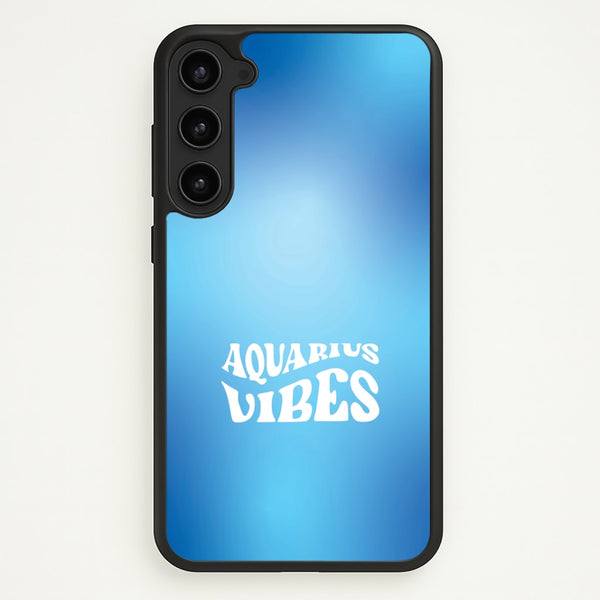 Aquarius Vibes Gradient Zodiac Galaxy S23 Case