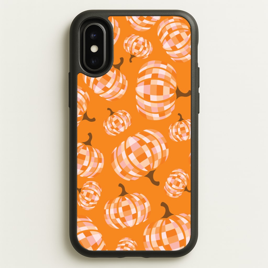 Disco Pumpkins Pattern iPhone X / XS Case
