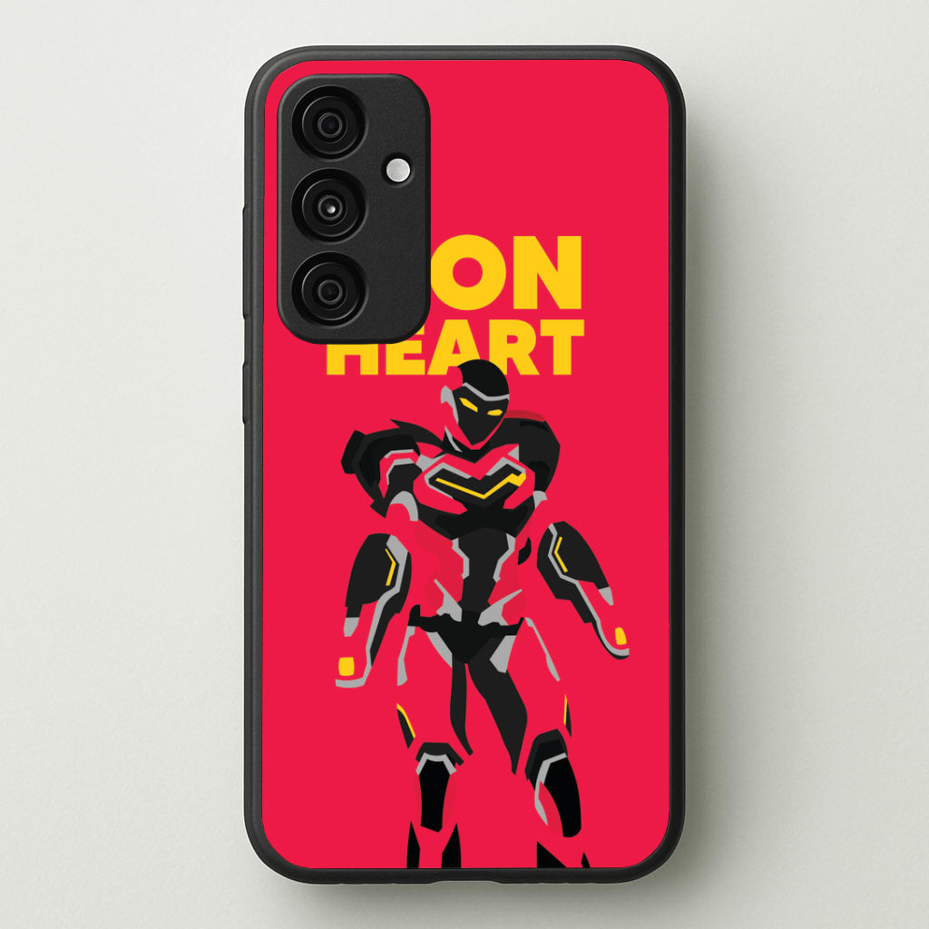 Metal Heart Hero Standing Galaxy A55 Case
