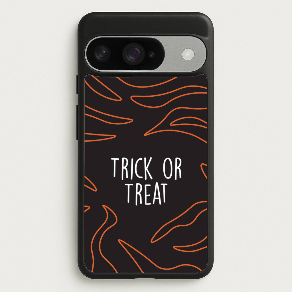 Zebra Print Trick Or Treat Google Pixel 10 / 10 Pro Case