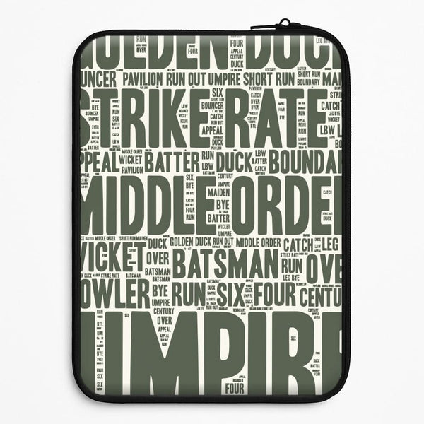Cricket Wordscape Universal Laptop Sleeve