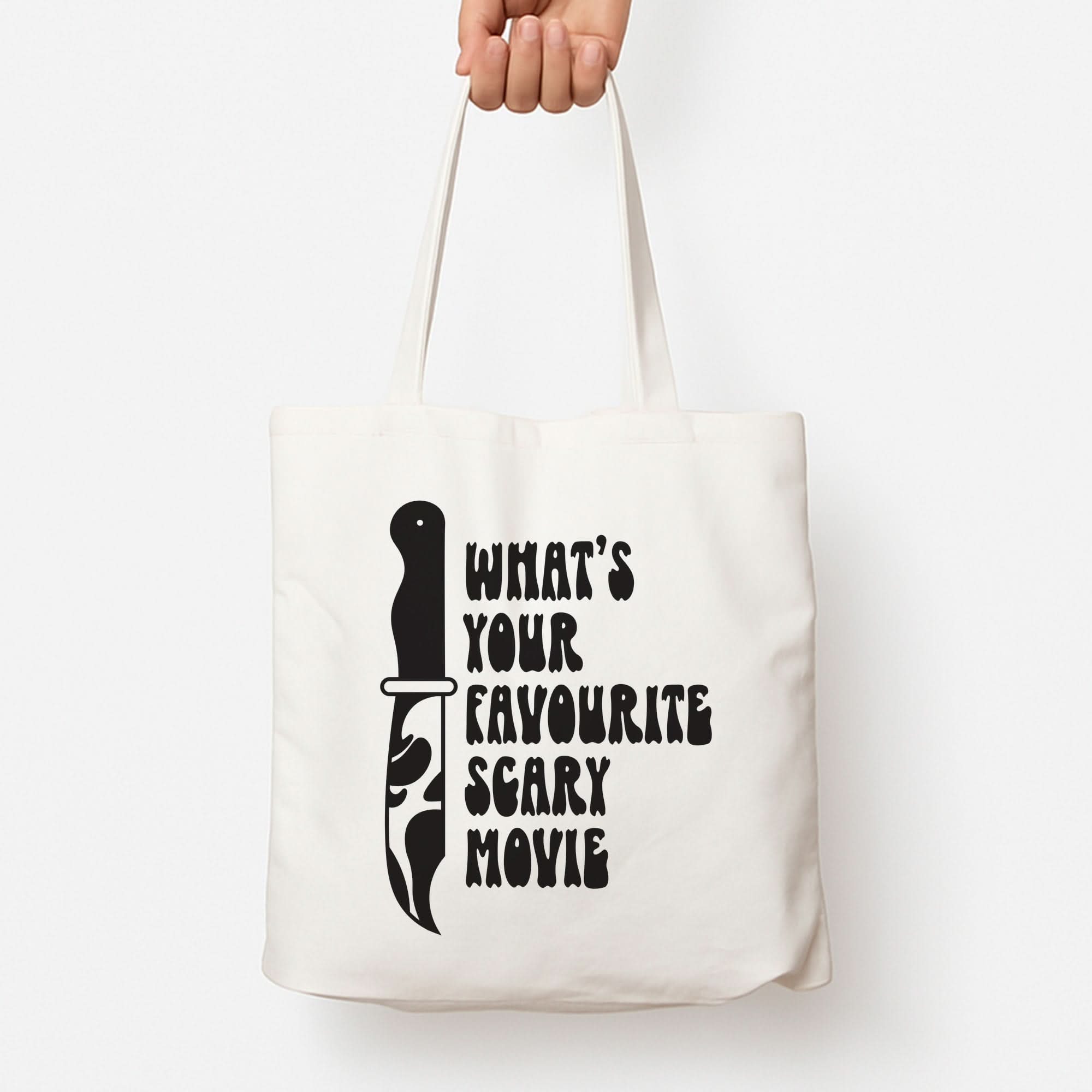 What's Your Favourite Scary Movie Trippy Tote Bag
