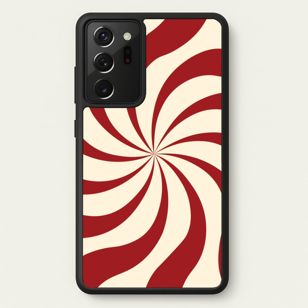 Peppermint Swirl Pattern Galaxy Note 20 Ultra Case