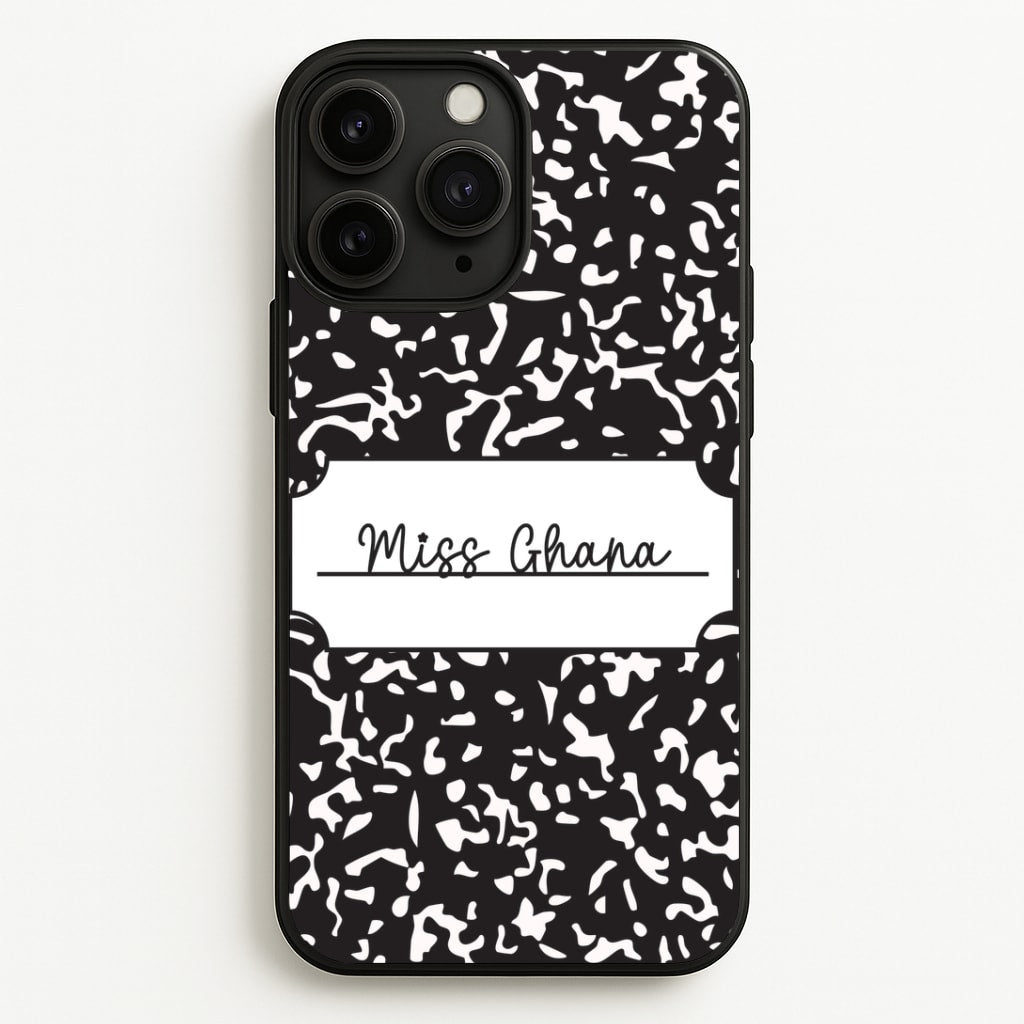 Personalised School Notebook iPhone 11 Pro Max Case