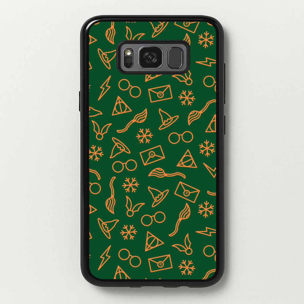 Christmas Wizard Icons Pattern Galaxy S8 Case