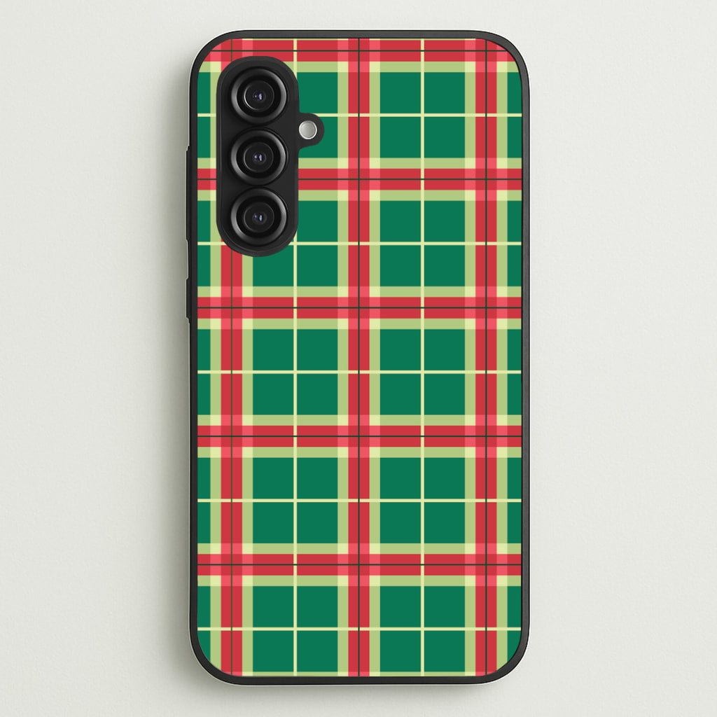 Red And Green Tartan II Christmas Pattern Galaxy S23FE Case