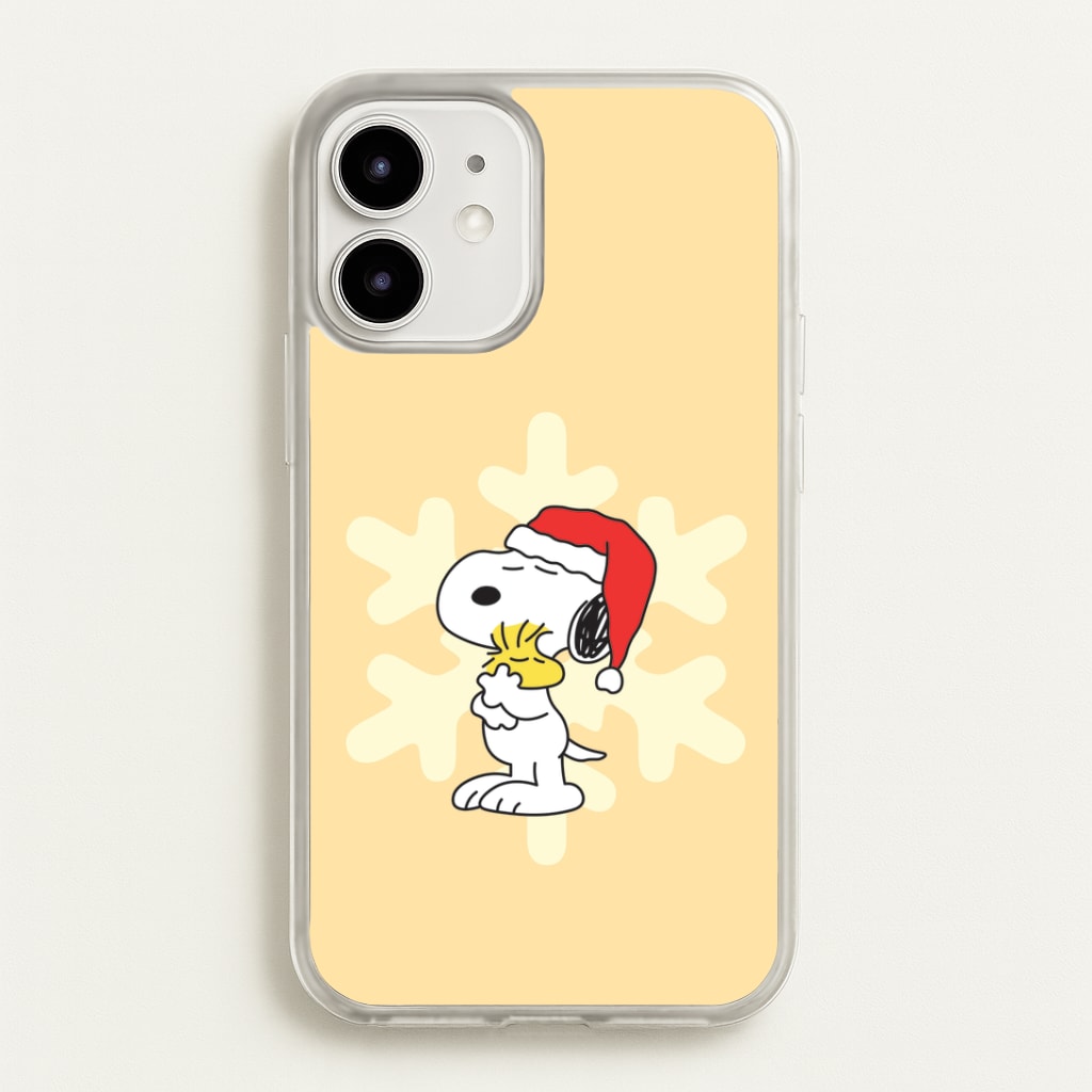 Christmas Cartoon Beagle And Bird iPhone 12 Mini Case