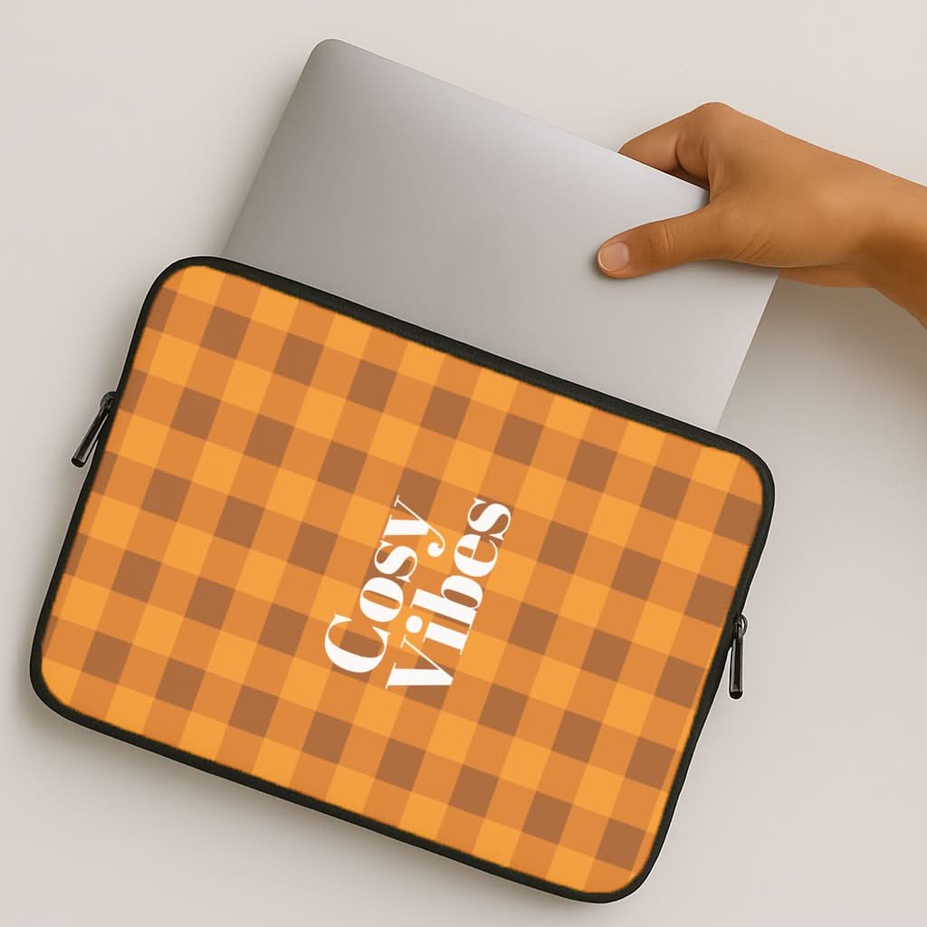 Checkered Cosy Vibes MacBook Cover