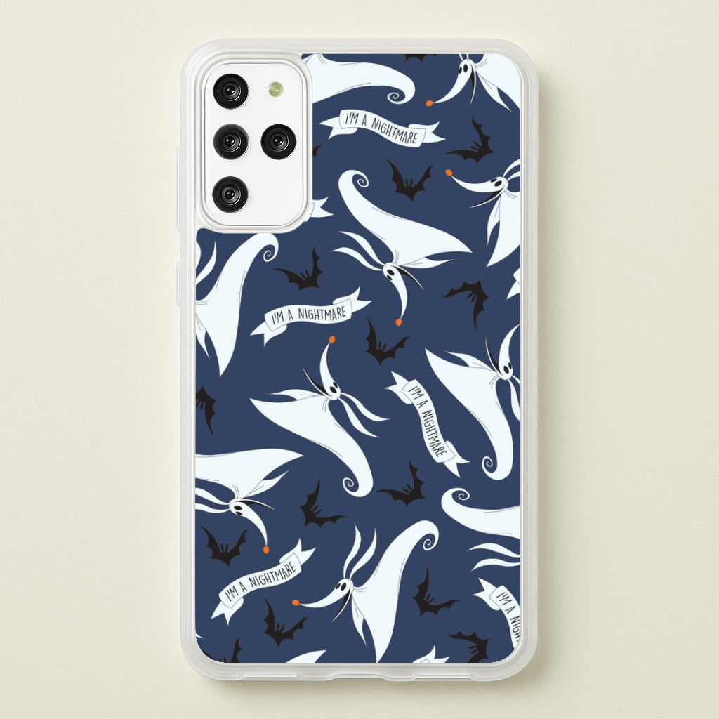 Skeleton Dog And Bats Pattern Galaxy S20 Plus Case