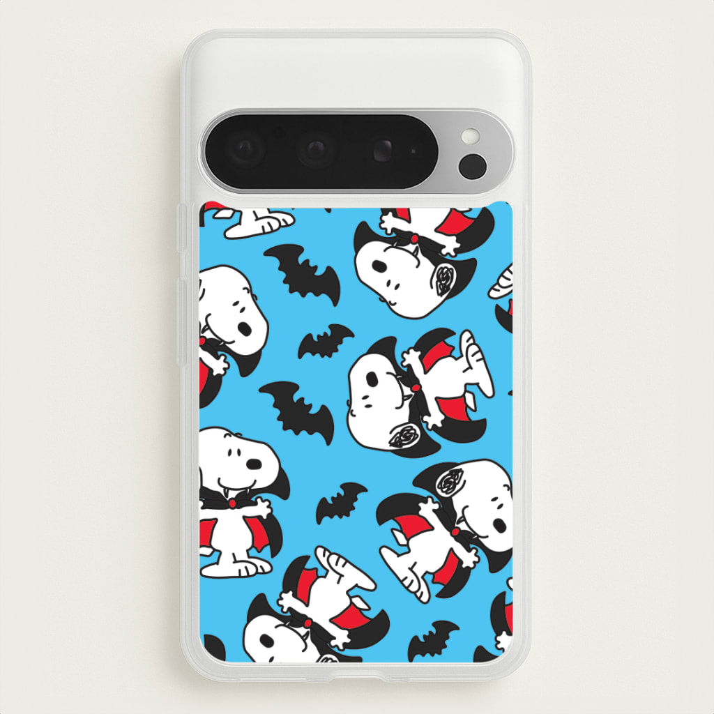 Cartoon Beagle Vampire And Bats Pattern Google Pixel 9 Pro XL Case