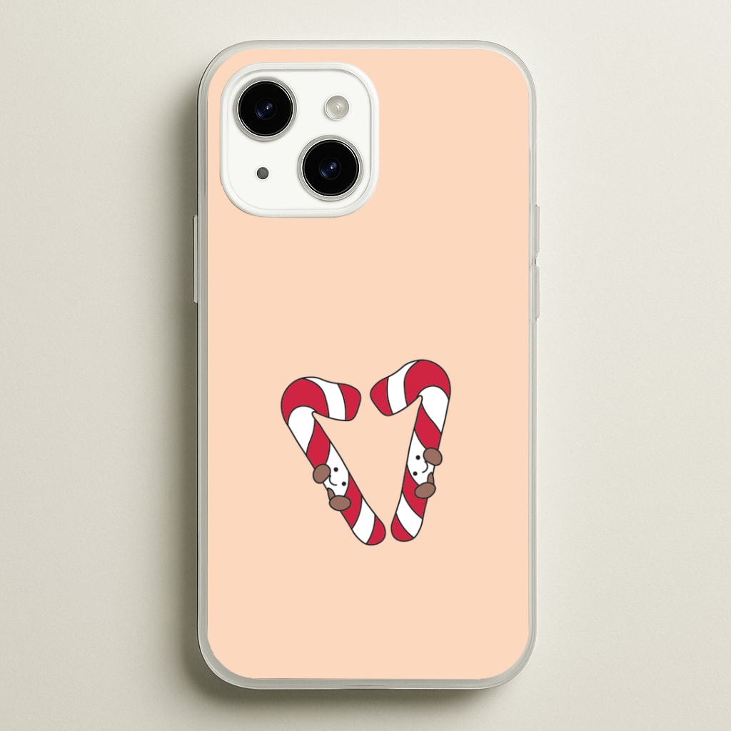 Christmas Candycane Plushies iPhone 15 Plus Case