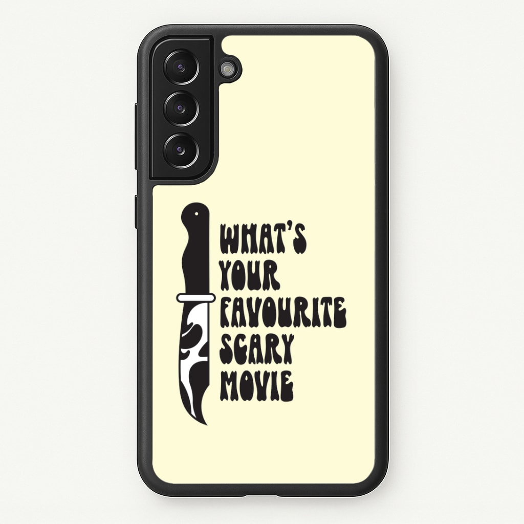 What's Your Favourite Scary Movie Trippy Galaxy S22 Case