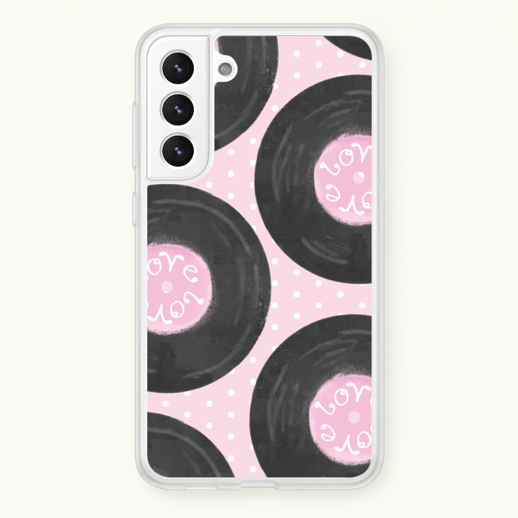Thrifted Vinyl Polka Pattern Galaxy S22 Plus Case