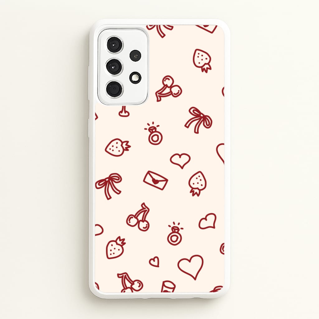 Valentines Doodles Galaxy A52 / A52s Case