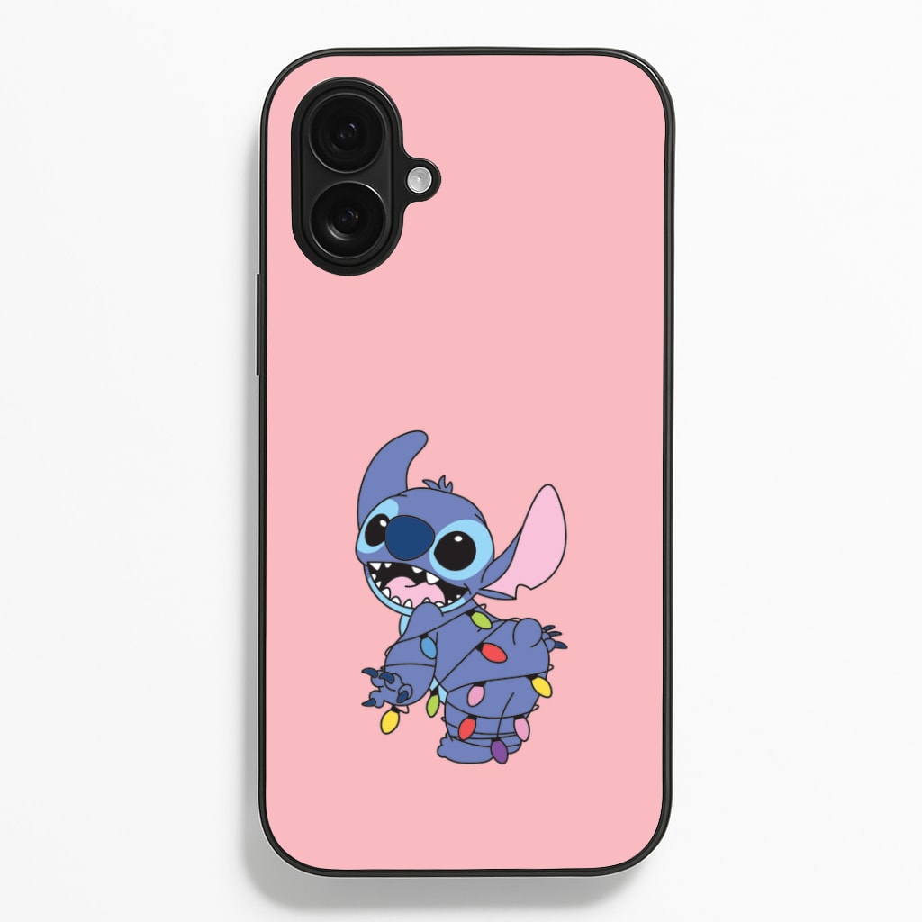 Cute Blue Alien Fairylights iPhone 16 Plus Case