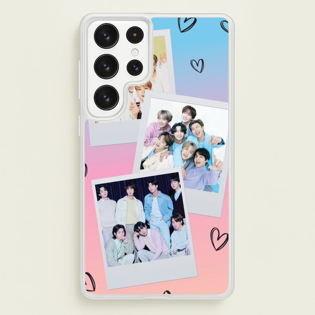 K-Pop Band Polaroid Collage Galaxy S22 Ultra Case