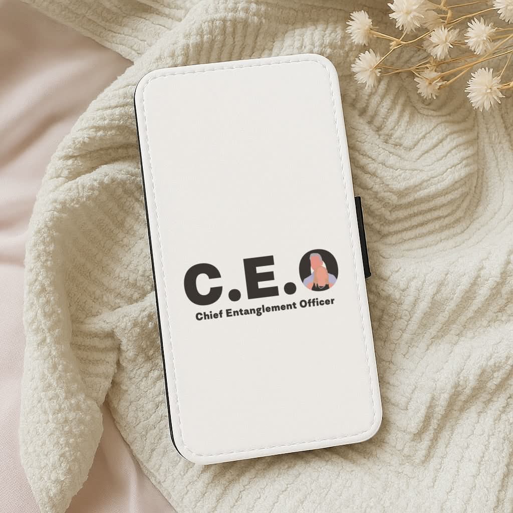 Chief Entanglement Officer Leather Phone Case