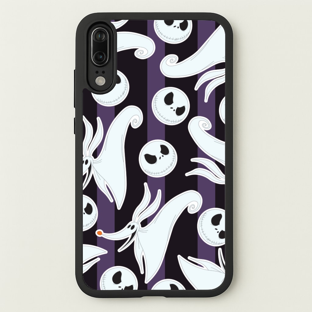 Skeleton Dog And Face Pattern Huawei P20 Case