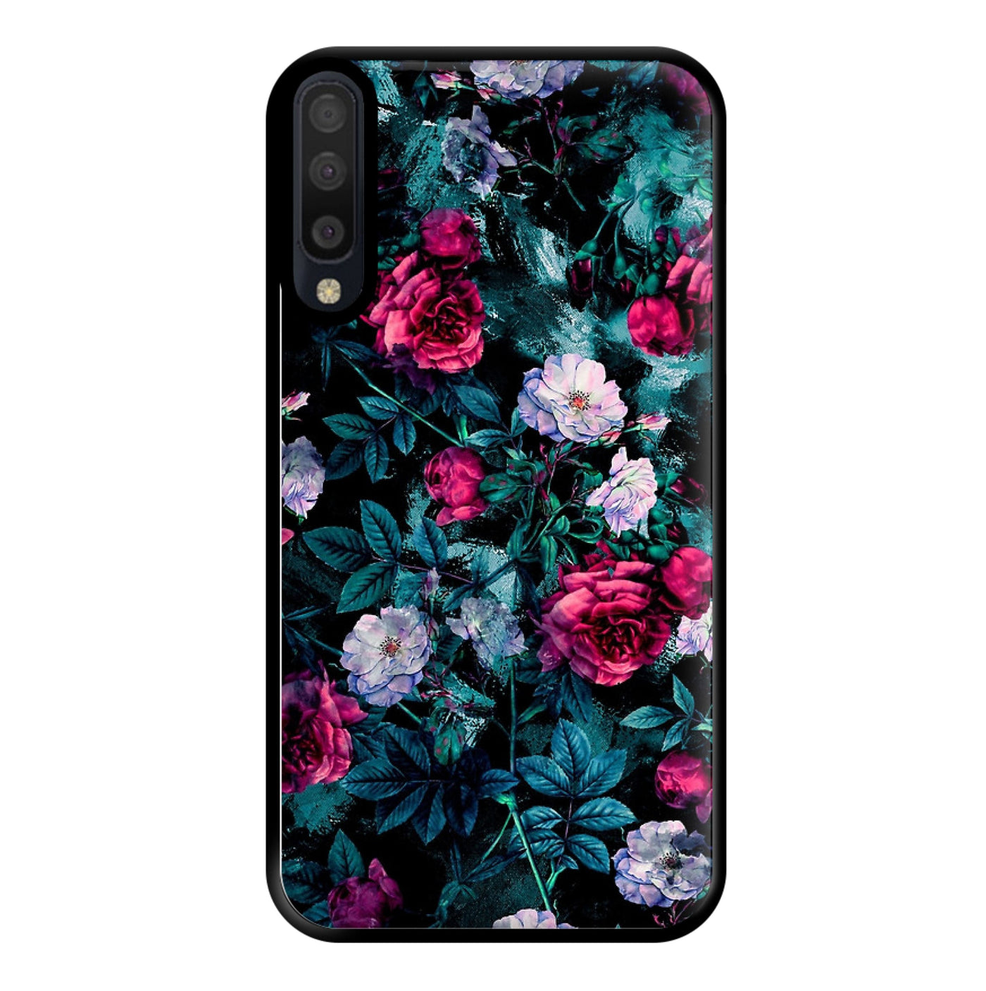 Black Floral Pattern Phone Case