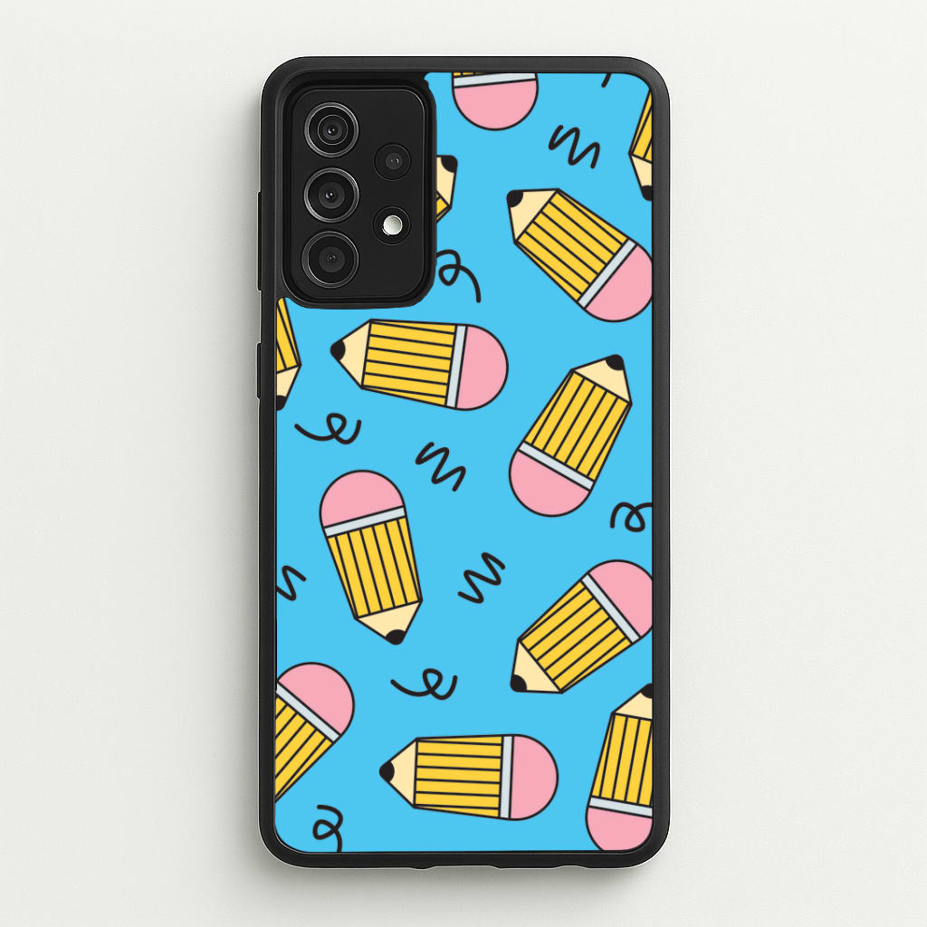 Pencils And Scribbles Pattern Galaxy A52 / A52s Case