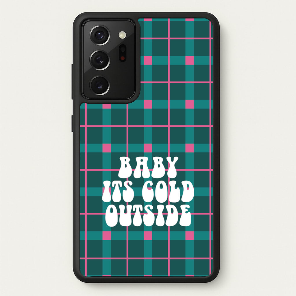 Baby It's Cold Outside Tartan Galaxy Note 20 Ultra Case