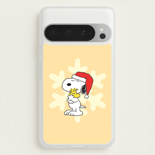 Christmas Cartoon Beagle And Bird Google Pixel 9 Pro XL Case