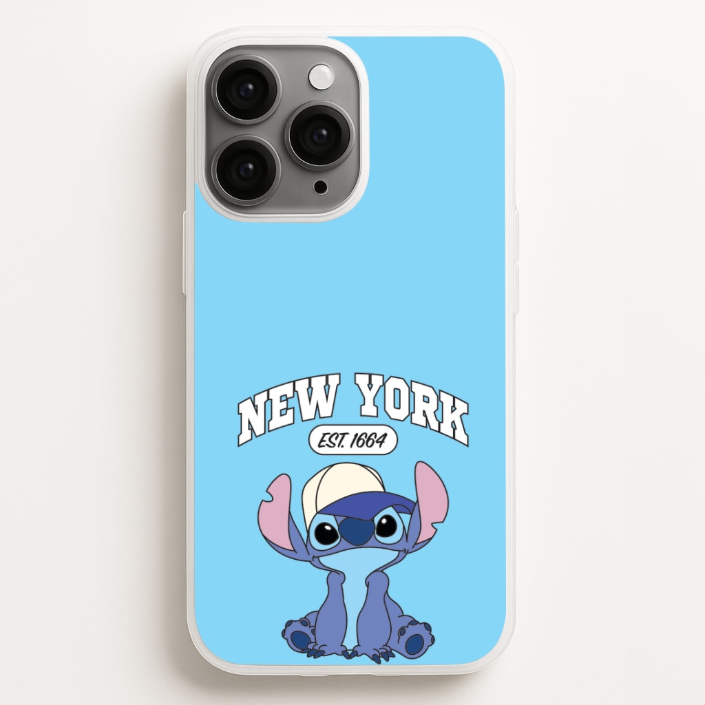 New York Blue Alien Phone Case for iPhone, Samsung Galaxy and Google Pixel