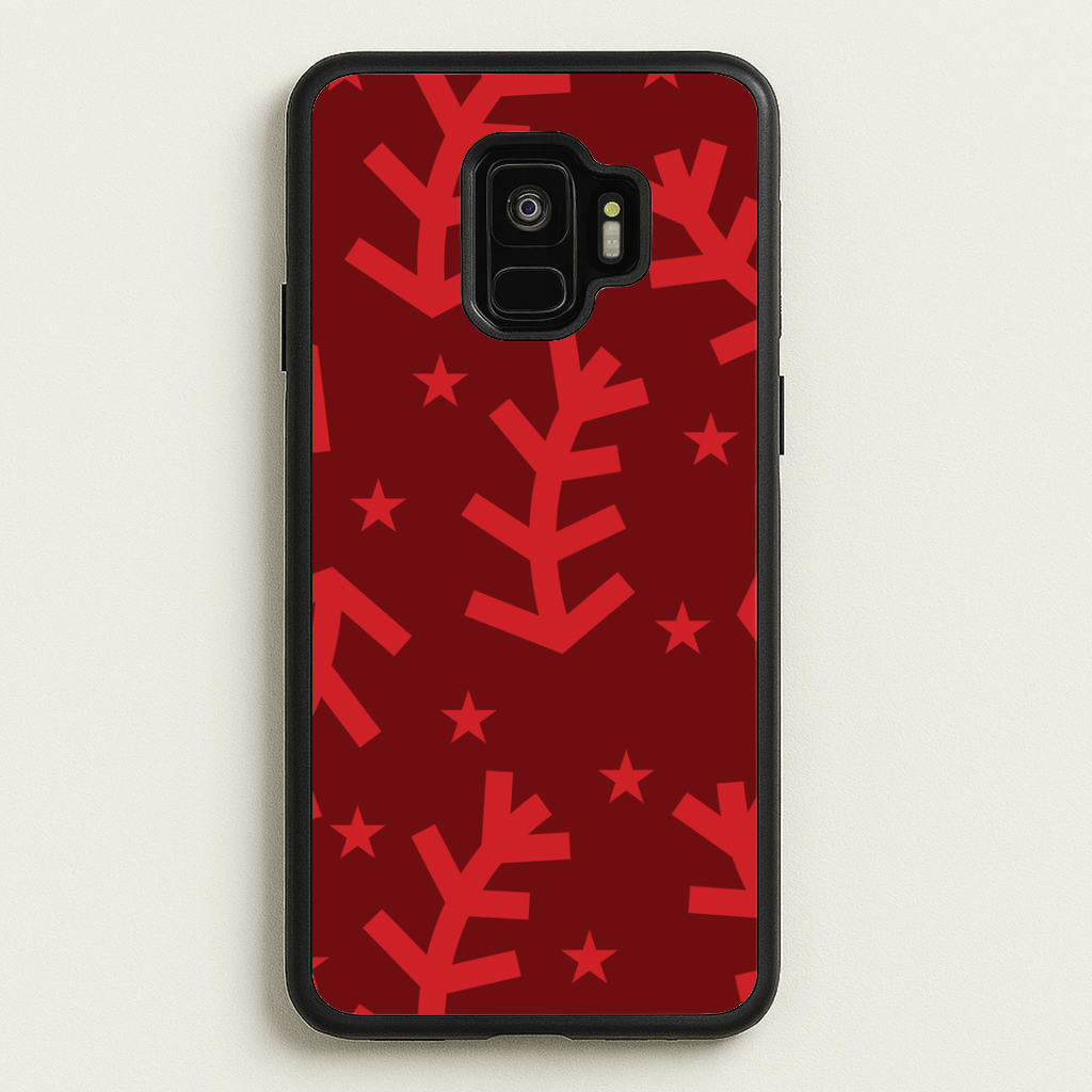 Abstract Ferns And Snowflakes Pattern Galaxy S9 Case