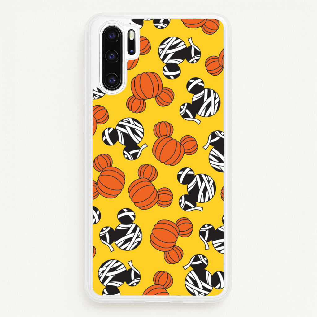Pumpkin And Mummy Mouse Pattern Huawei P30 Pro Case