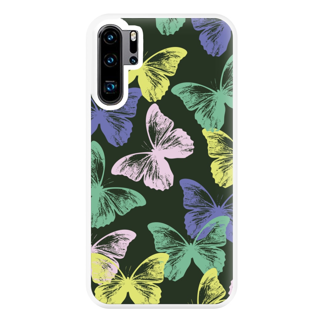 Colourful Butterfly Stamps Pattern Huawei P30 Pro Case