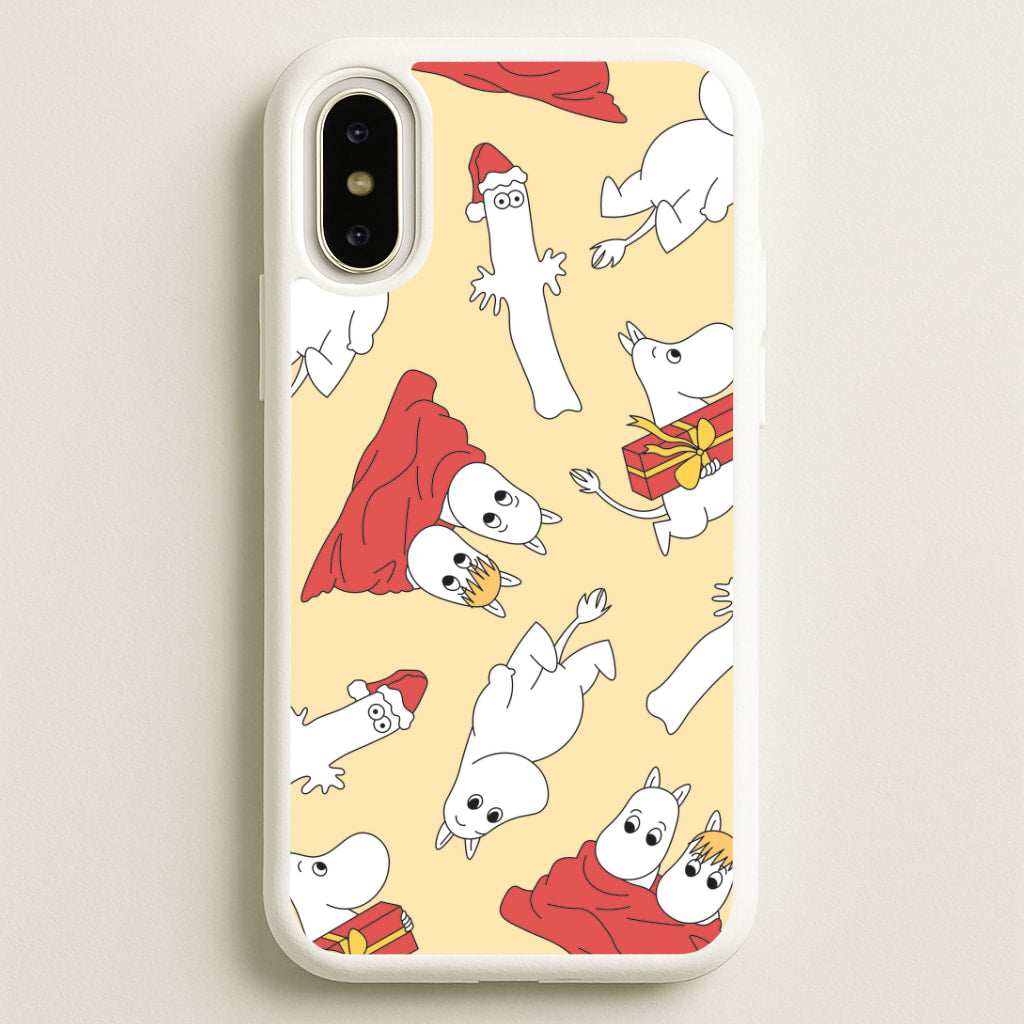 Christmas Mooms Pattern iPhone X / XS Case