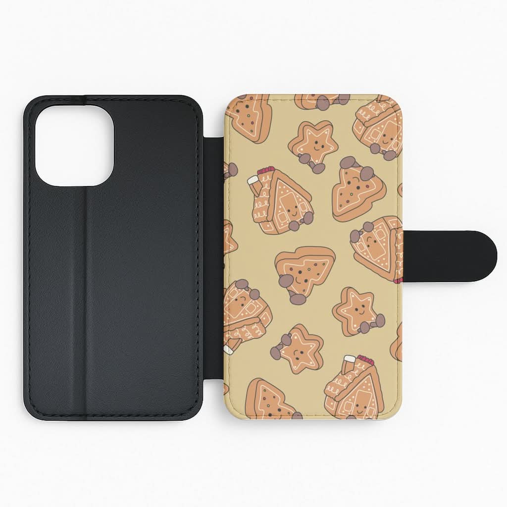 Gingerbread Plushies Pattern Flip Phone Case