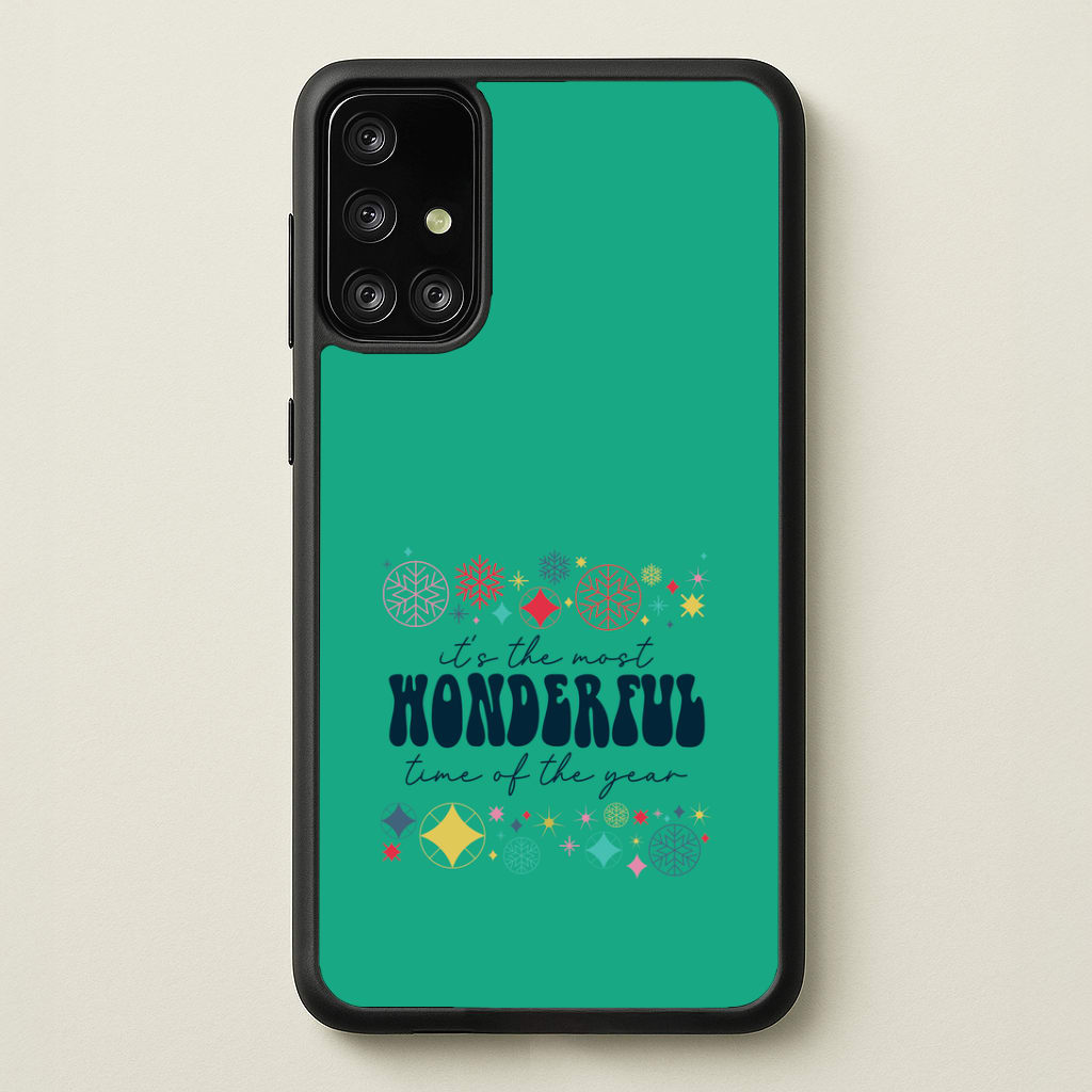 The Most Wonderful Time Of The Year Geometric Galaxy A71 Case