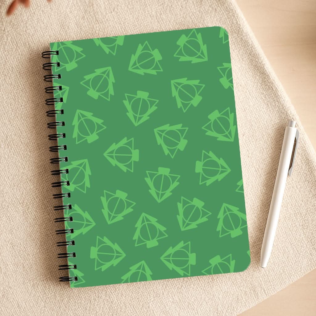 Christmas Tree Wizard Icon Pattern Notepad