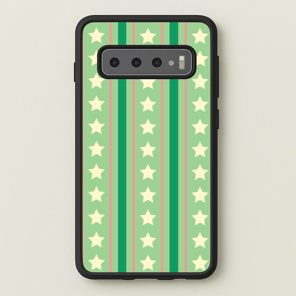 Stars And Stripes Christmas Pattern Galaxy S10 Plus Case