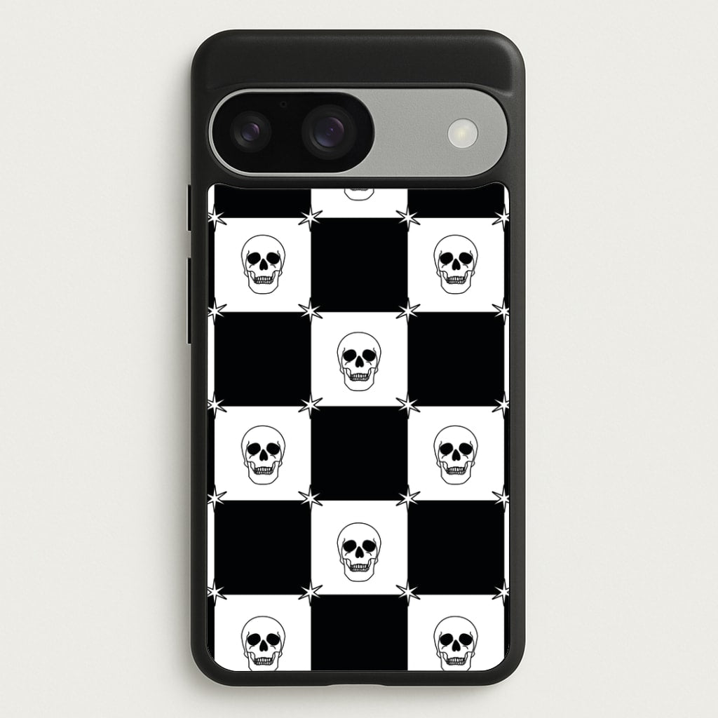 Checkered Skulls Pattern Google Pixel 9 / 9 Pro Case
