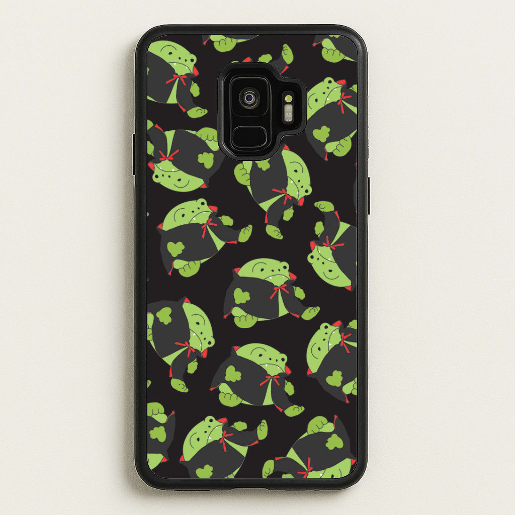 Vampire Frog Pattern - Halloween Galaxy S9 Case