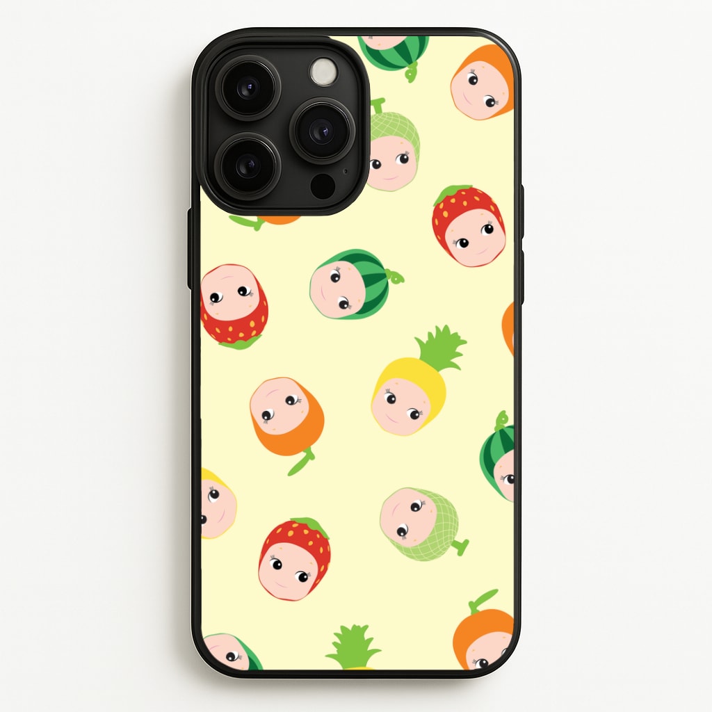 Fruit Angels Pattern iPhone 13 Pro Max Case