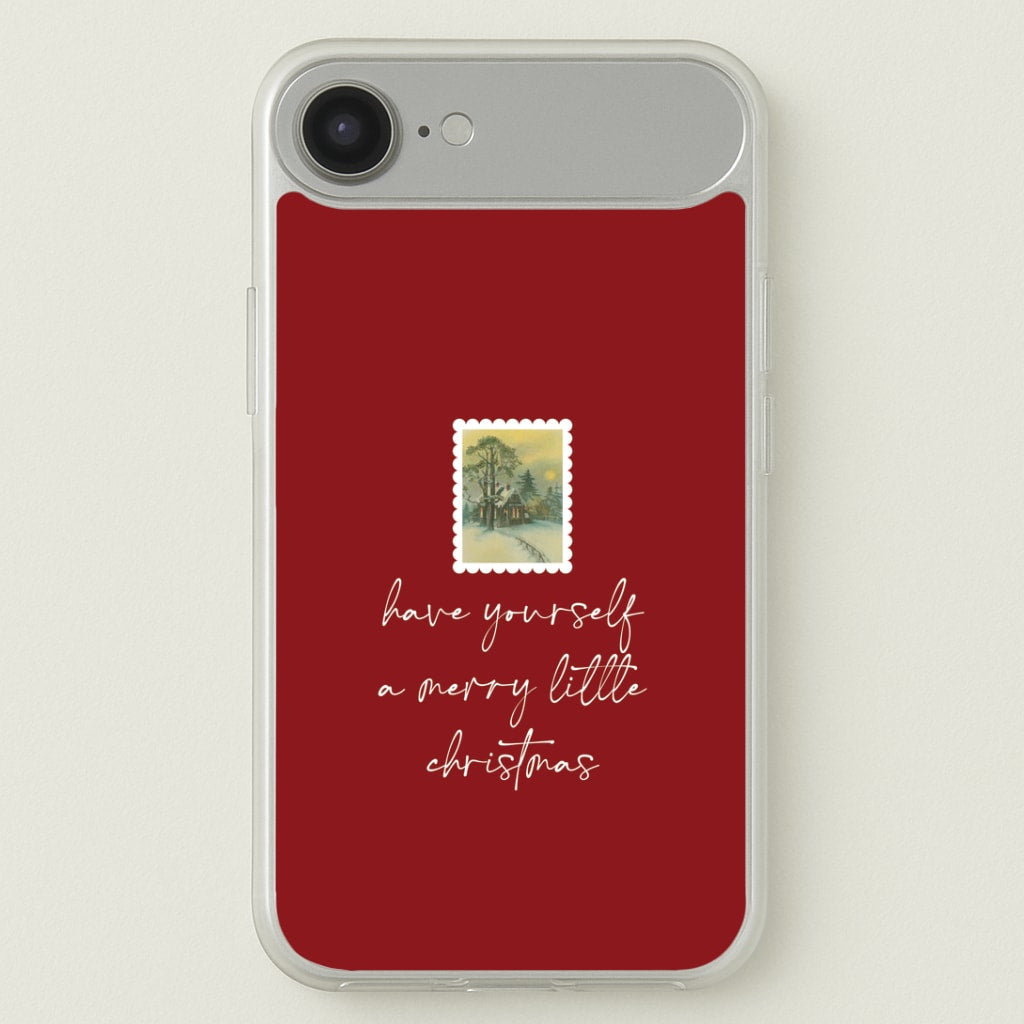 A Merry Little Christmas Stamp iPhone 17 Air Case