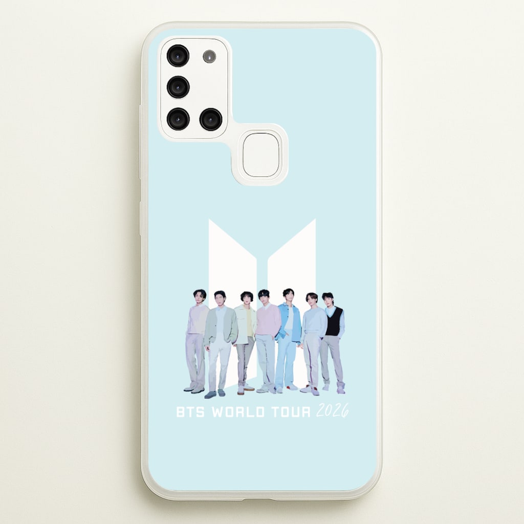K-Pop Band Tour Pastel Blue Galaxy A21s Case