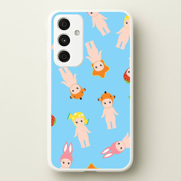Angels Pattern Galaxy A55 Case
