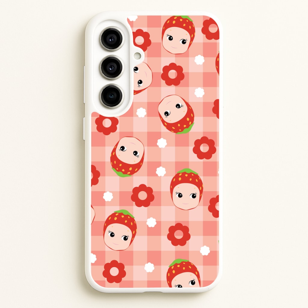 Strawberry Angel Pattern Galaxy A56 Case