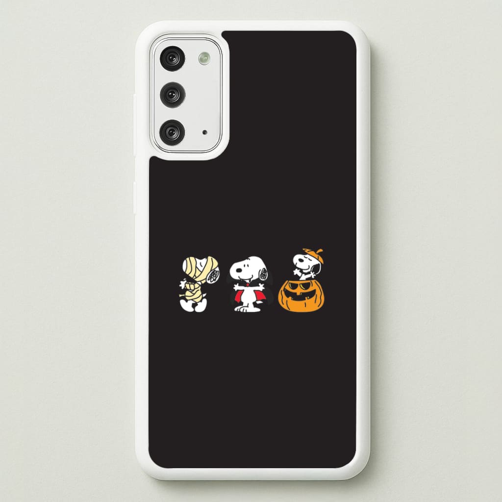 Cartoon Beagle Halloween Costumes Galaxy Note 20 Case