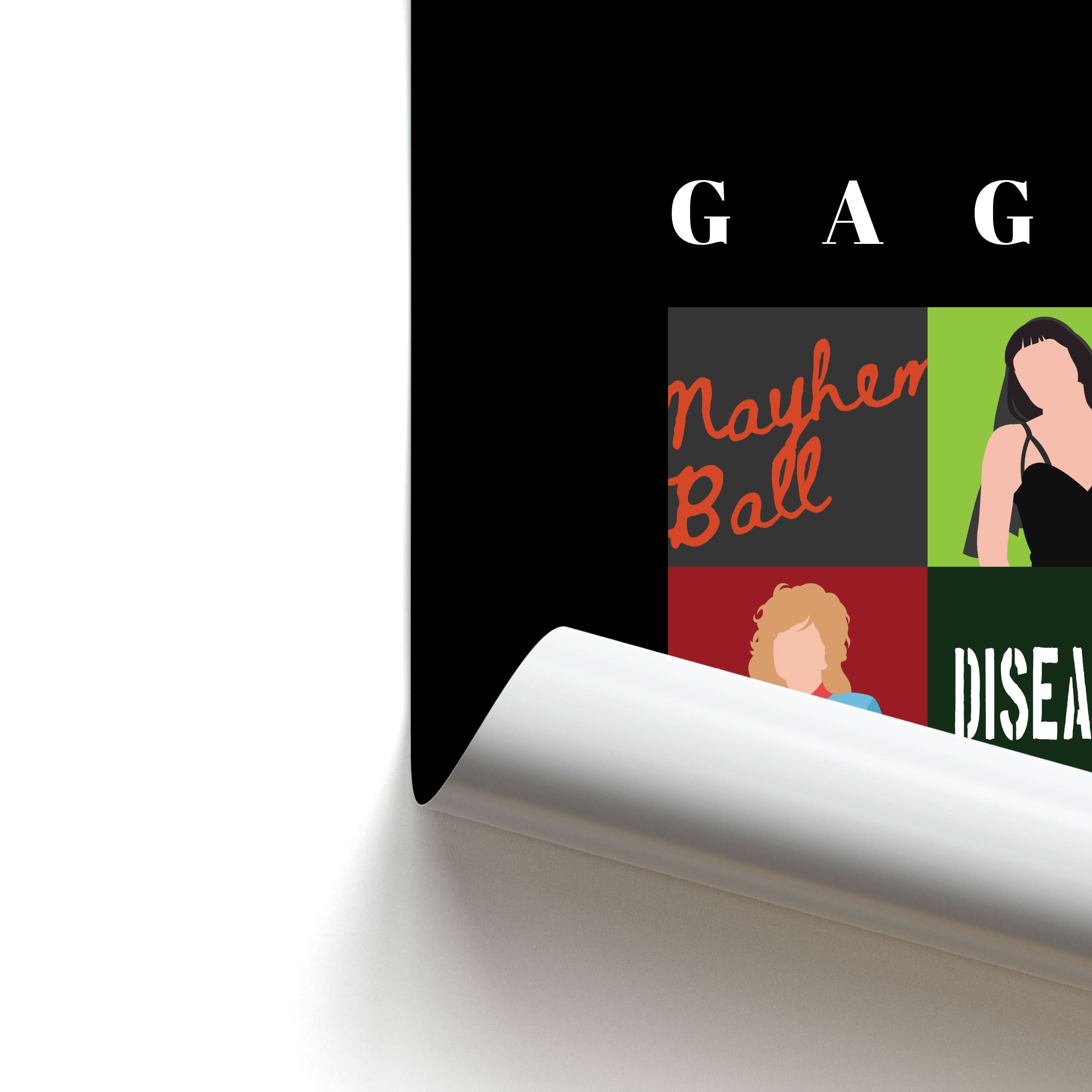 Gaga Collage Poster