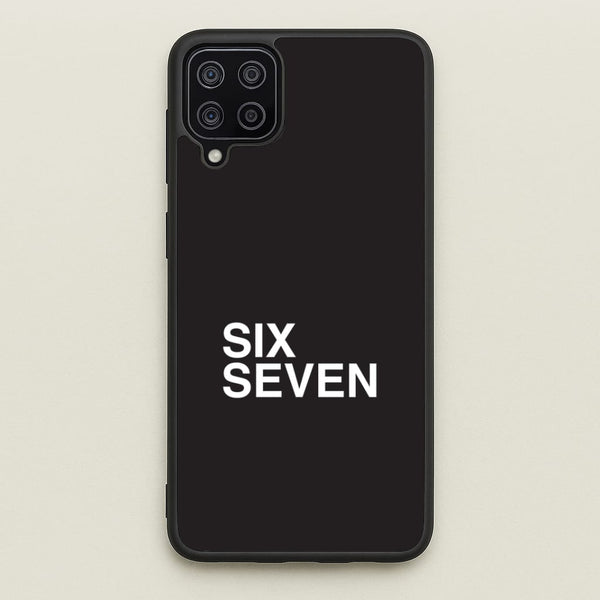 6 7 Black Galaxy A12 Case