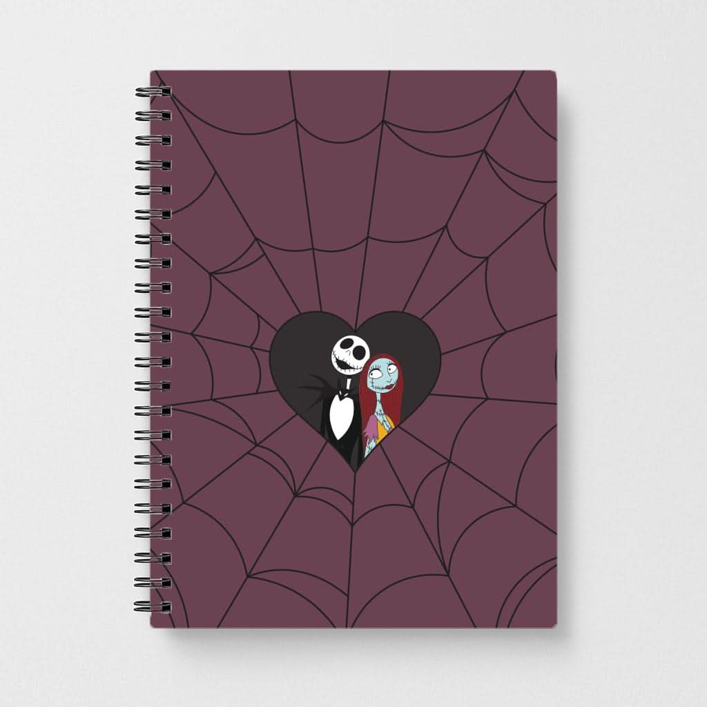 J And S Cobweb Heart Notebook