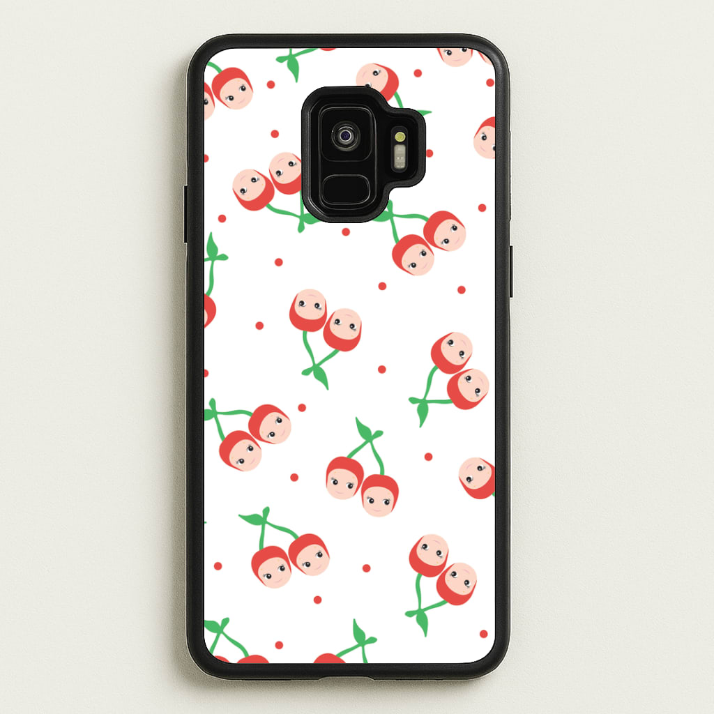 Cherry Angels Pattern Galaxy S9 Case