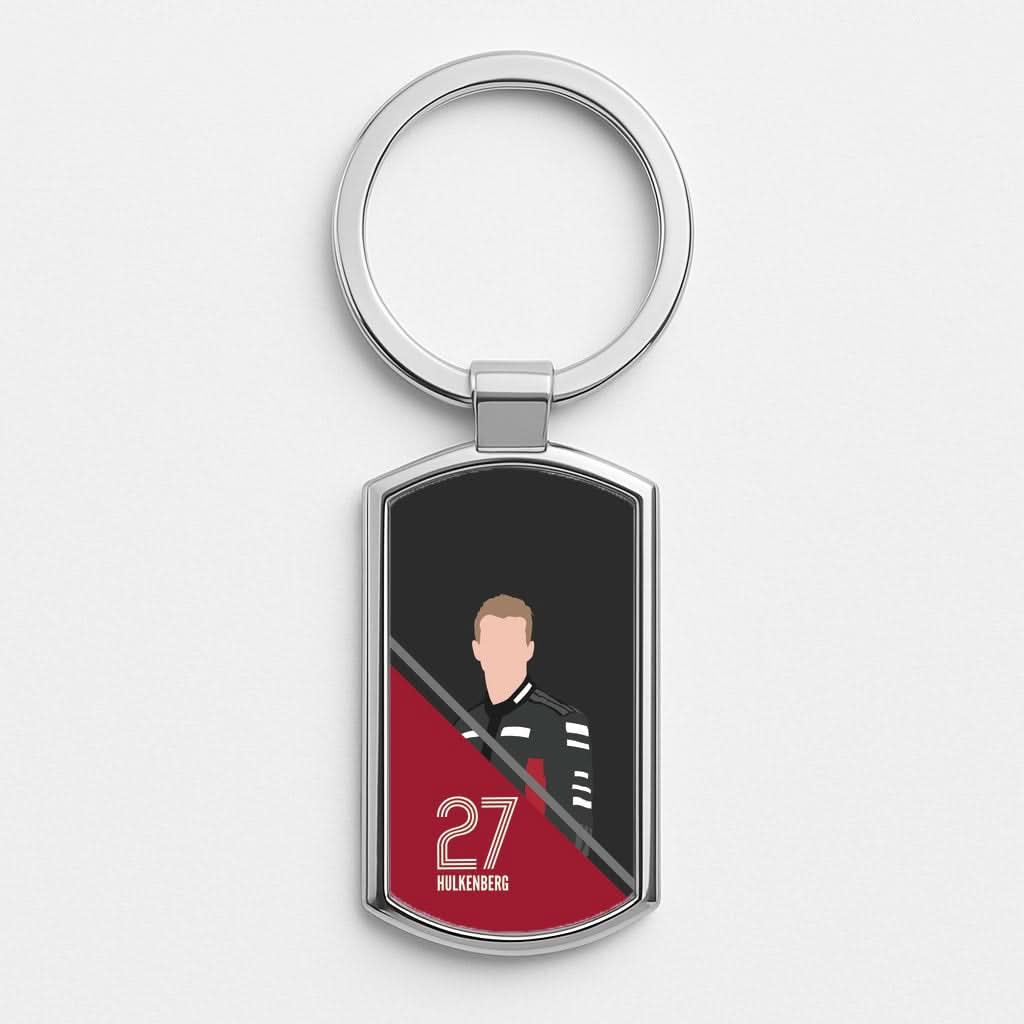 Hulkenberg 2026 Silver Metal Keyring
