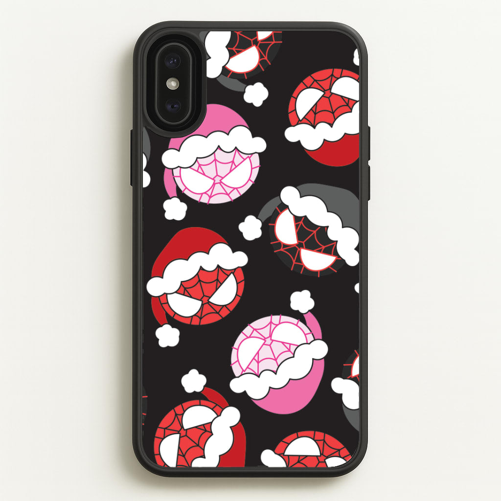 Spider Heroes Christmas Pattern iPhone XS Max Case